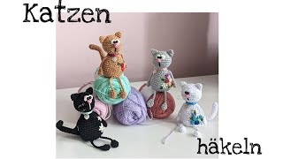 Katzen Kantenhocker häkeln💕