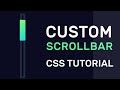 Create Custom Scrollbar Using CSS| Custom Scrollbar CSS| CSS Tutorial