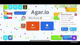 Agario live stream road to 1K Subs| BFG AGARIO