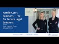 Webinar with Family Court Solutions unbundled legal services