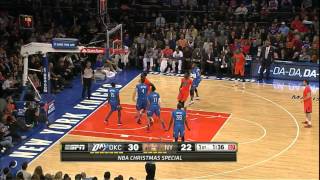 Oklahoma City Thunder vs  New York Knicks 25 12 13 Highlight
