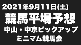 競馬平場予想・９月１１日（土）中山・中京