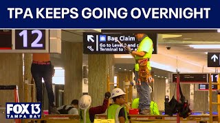 Inside Tampa International Airport's overnight operations