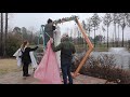 diy geometric wedding arbor woodworking