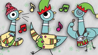 The Pigeon Sings The Jingle Bells Song | Christmas Songs For Kids | Mo Willems Workshop