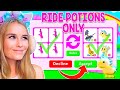 WHAT TRADING *RIDE POTIONS* GOT ME In Adopt Me.. (Roblox)