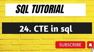 #24 SQL WITH Clause with examples | SQL CTE (Common Table Expression)