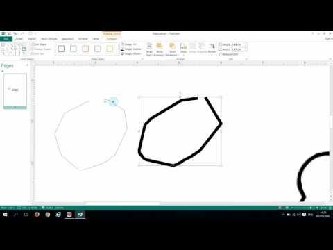 Microsoft publisher 2013. Tracing an image Pt2 Microsoft publisher 2013. Tracing an image Pt2