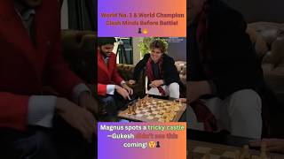 World No. 1 \u0026 World Champion Clash Minds Before Battle! ♟️🔥 #chess #magnuscarlsen #gukesh