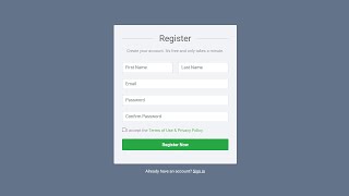 How To Create Responsive Registration Form Using Bootstrap 5 🔥 | Step-By-Step Tutorial for Beginners
