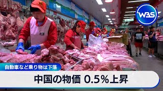 中国の物価 0.5％上昇 自動車など乗り物は下落【WBS】