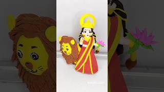 🙏🙏Aigiri Nandini Maa Durga Murti Making 🙏 jai mata di 🚩navratri special durga idol #shorts #trending