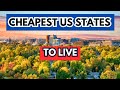 TOP 10 CHEAPEST STATES to Live in America