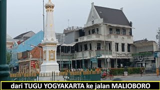 dari Titik Nol Tugu Yogya hingga jalan masuk Malioboro Yogyakarta, lewat jalan Margo Utomo