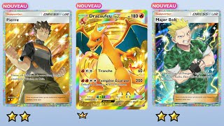 je pack ENFIN mon DRACAUFEU GOLD une IMMERSIVE et 3 DRESSEURS dans ce pack opening Pokémon Pocket