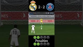 Real Madrid VS PSG | Penalty Shootout | FIFA Mobile