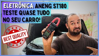 REVIEW E TESTE COMPLETO DO ALICATE AMPERIMETRO/MULTIMENTRO ANENG ST180 DO ALIEXPRESS