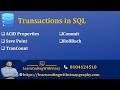 Advanced SQL - Transactions Explained | COMMIT, ROLLBACK, SAVEPOINT with TRY CATCH Example