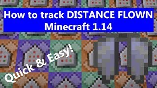 Tutorial | How to track KM FLOWN in a Minecraft world! | 1.14