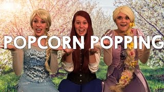 Popcorn Popping on the Apricot Tree - With Elsa, Ariel and Rapunzel!