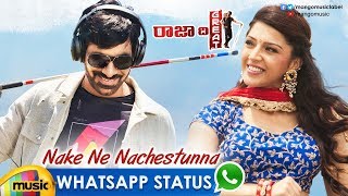 Best WhatsApp Status Video | Nake Ne Nachestunna Video Song | Raja The Great Songs | Ravi Teja