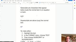 How To Make Subscripts and Superscripts Google Docs