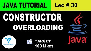 30 | java constructor overloading | java tutorial for beginners in urdu