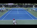 2023 ncaa men’s tennis championship singles highlights featuring ethan quinn