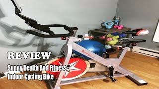 Sunny Health & Fitness Indoor Cycling Bike Review 2022