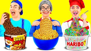 Me vs Grandma Cooking Challenge | Kitchen Hacks and Tricks by BaRaDa Challenge