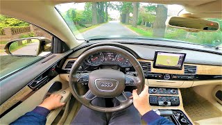 Audi A8 D4 4.2 FSI V8 372HP (2013) POV Test Drive & Acceleration 0-100 | 4K #153