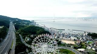 空撮　ドローン絶景！！　兵庫県　明石海峡大橋　ハイエース車中泊で日本一周🇯🇵 マビックプロ　DJI