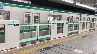 【営団ブザー】千代田線北千住駅ホームドア稼働開始【車掌動作】