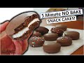 5 Minute CAKE SNACKS! *NO BAKE* Choco Pies w/ Choco Shell