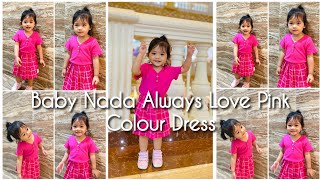 Baby Nada Always Love Pink Colour Dress || Baby Nada Family