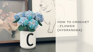 HOW TO CROCHET : FLOWER (HYDROGEA)