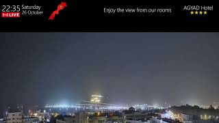 🔴 Agadir 24 7 live Maroc Morocco  2023 HD cam en direct Agadir oufella   Sunset Jazz music  hotel 3