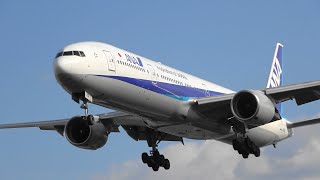 ANA Boeing777-300 伊丹空港へ着陸と離陸の様子です。JA751A Osaka Airport