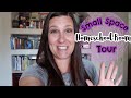 Small Homeschool Space Tour | Homeschool Room Tour | How Were Make it Work