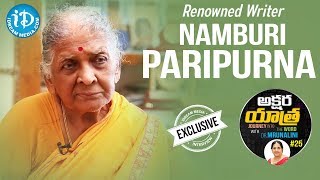 Renowned Writer Namburi Paripurna Full Interview || Akshara Yathra With Mrunalini #25