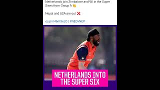 Netherlands beat Nepal to qualify for Super 6 | Espncricinfo #Netherlands #nepal #cwc #worldcup