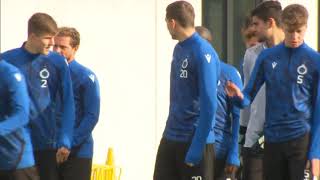 Club Brugge Players Train Ahead Of Man City Champions League Clash