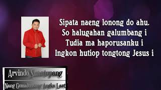 Arvindo Simatupang, Nang Gumalunsang Angka Laut, Lirik lagu