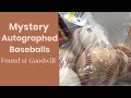 Mystery autographed baseballs from Goodwill