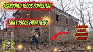 Metal Detecting an 1800s Homestead! PLUS Epic Finds in the Forgotten Field – Jars, Buttons \u0026 More!