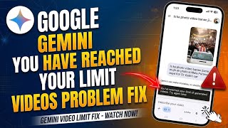 Gemini Veo: How to Fix "You've Reached Your Video Generation Limit" Error