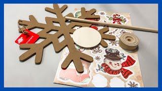 Snowflake Shelf Sitter DIY || Winter Decor || Just 1 Quick Craft