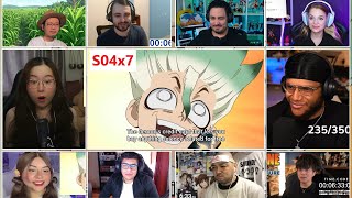 Dr. Stone Season 4 Episode 7 Reaction Mashup - Dr.Stone ドクターストーン 4期 7話 リアクション