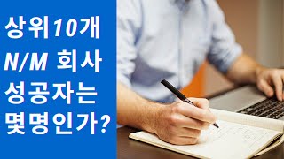 암웨이,애터미,뉴스킨,유니시티,허벌라이프,시크릿,시너지,카리스,지쿱,NRC (상위10개회사) 성공자 숫자와 비전