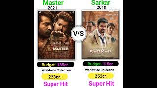 Master vs sarkar movie Box office collection, comparison video,#shortvideo #youtubeshorts